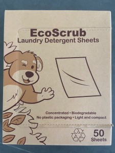 Wholesale Eco-organic Laundry Detergent Sheets Biodegradable Sheets Laundry Detergent Washing Powder
